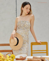 Sparkling spritz pleated dress