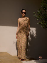 Estela one shoulder maxi dress