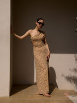 Estela one shoulder maxi dress
