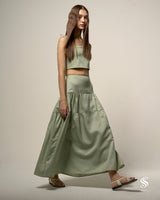 Navona maxi tier skirt