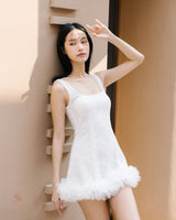 Blanco lace dress
