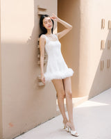Blanco lace dress