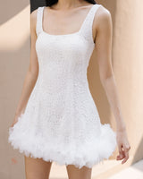 Blanco lace dress