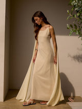 Solina open back maxi dress