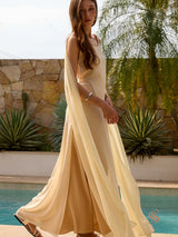 Solina open back maxi dress