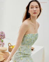 Sparkling spritz pleated dress