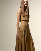 Navona maxi tier skirt