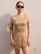 Polli one shoulder mini dress