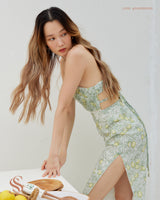 Sparkling spritz pleated dress