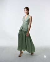 Navona maxi tier skirt
