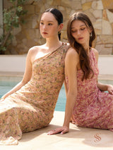 Estela one shoulder maxi dress