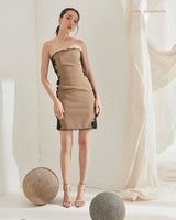 Aurora strapless mini dress