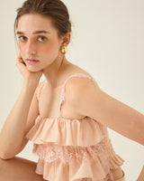 Mimi lace crop top