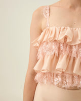 Mimi lace crop top