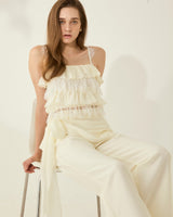 Mimi lace crop top