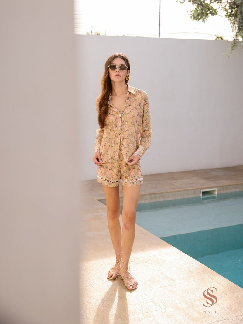 Luma floral shorts