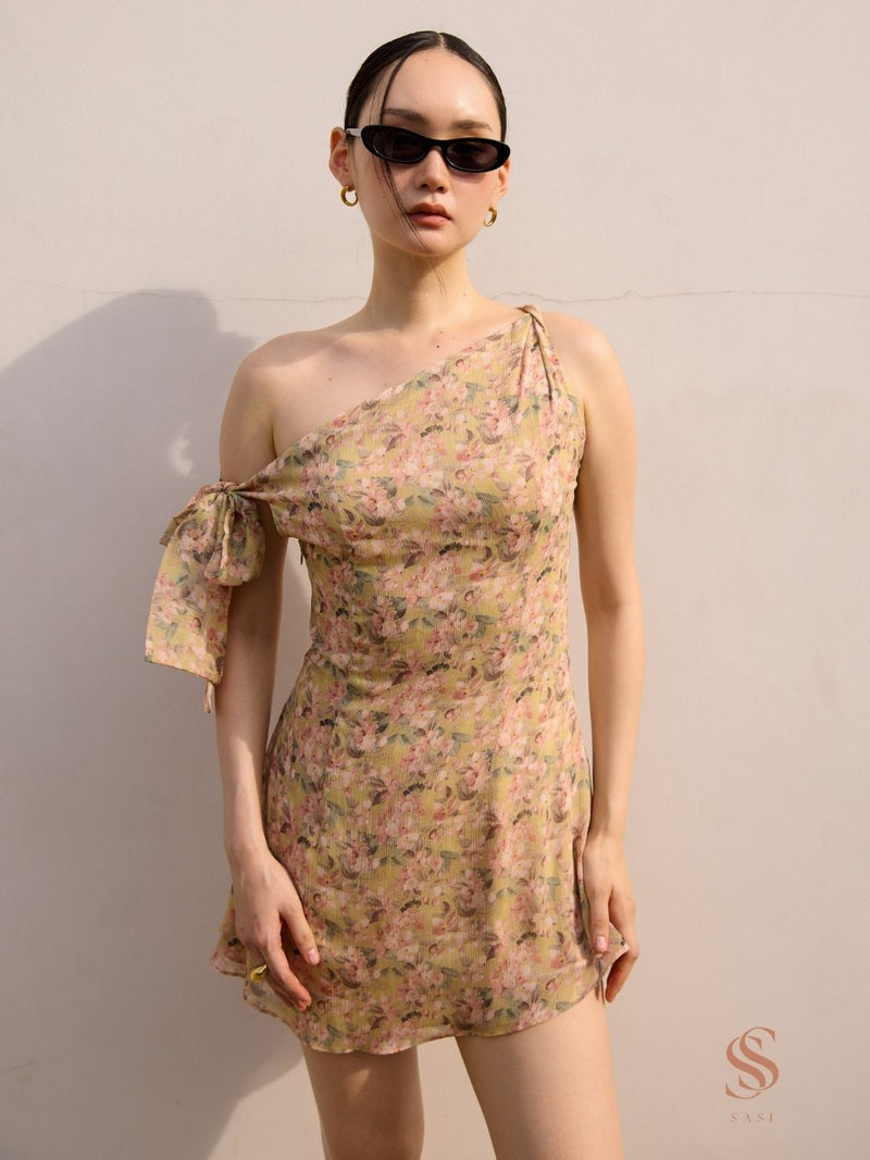 Polli one shoulder mini dress