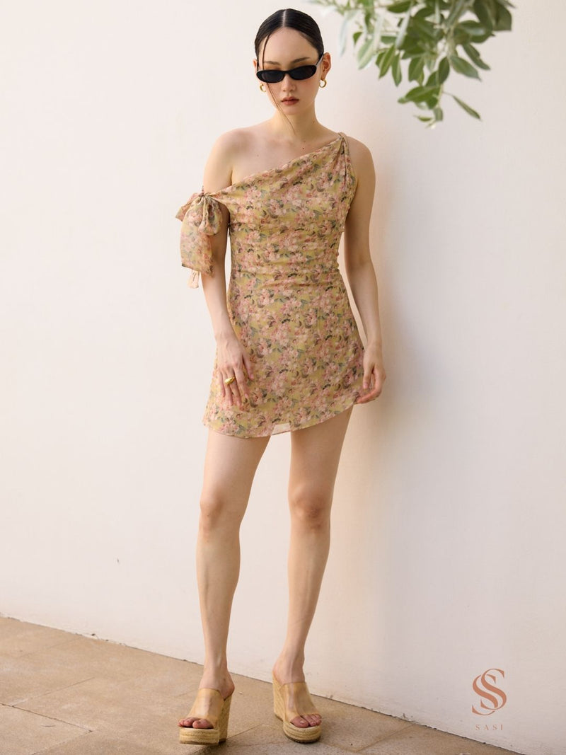 Polli one shoulder mini dress