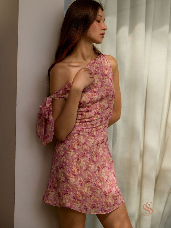 Polli one shoulder mini dress