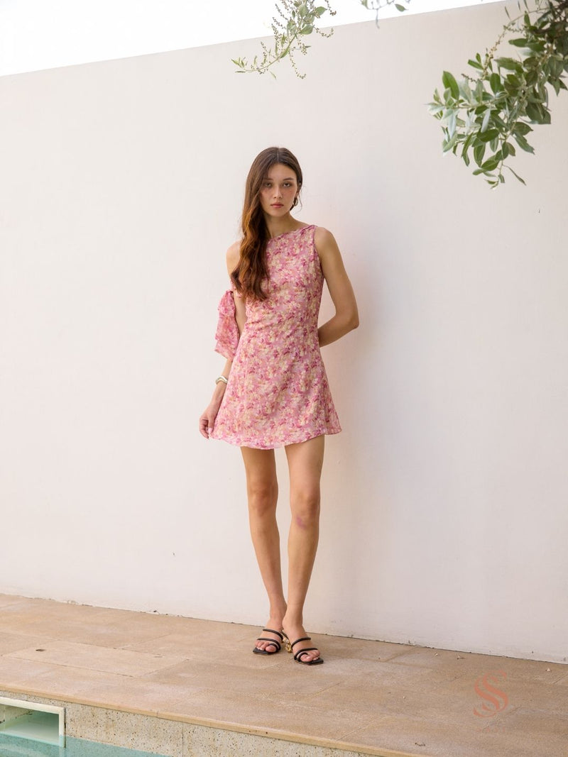Polli one shoulder mini dress
