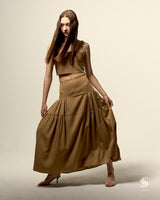 Navona maxi tier skirt