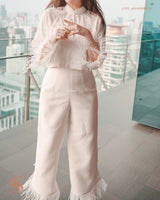 Elda feather pant