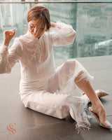 Elda feather pant