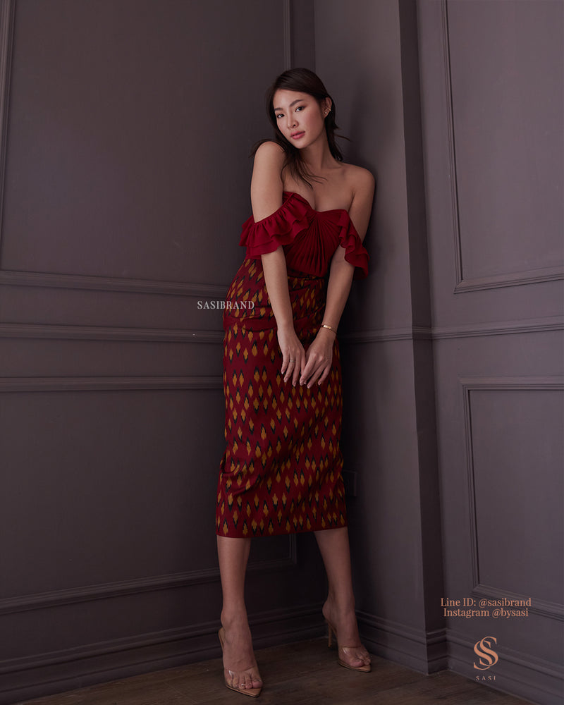 EYE CANDY THAI SILK DRESS