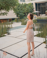 VDAY Rosette dress