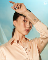Kylie satin shirt