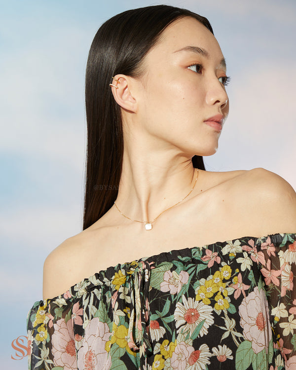 Nakia square necklace